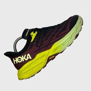 HOKA Womens Speedgoat 5 Trail Running Shoes Sneakers sz 9.5 B Maroon Black